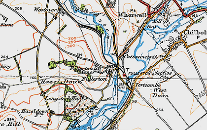 Old map of Fullerton in 1919