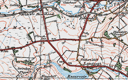 Old map of Fullshaw in 1924