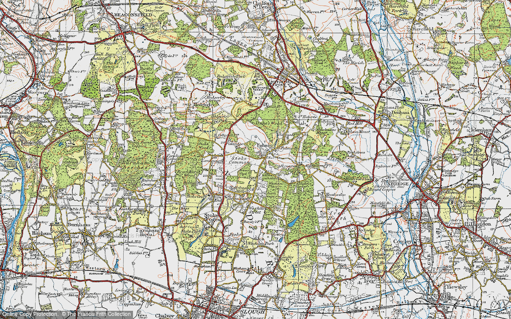 Old Map of Fulmer, 1920 in 1920
