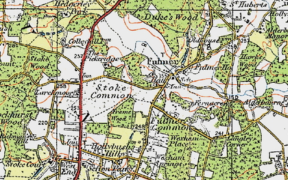 Old map of Fulmer in 1920