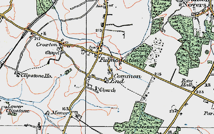 Old map of Fulmodeston in 1921