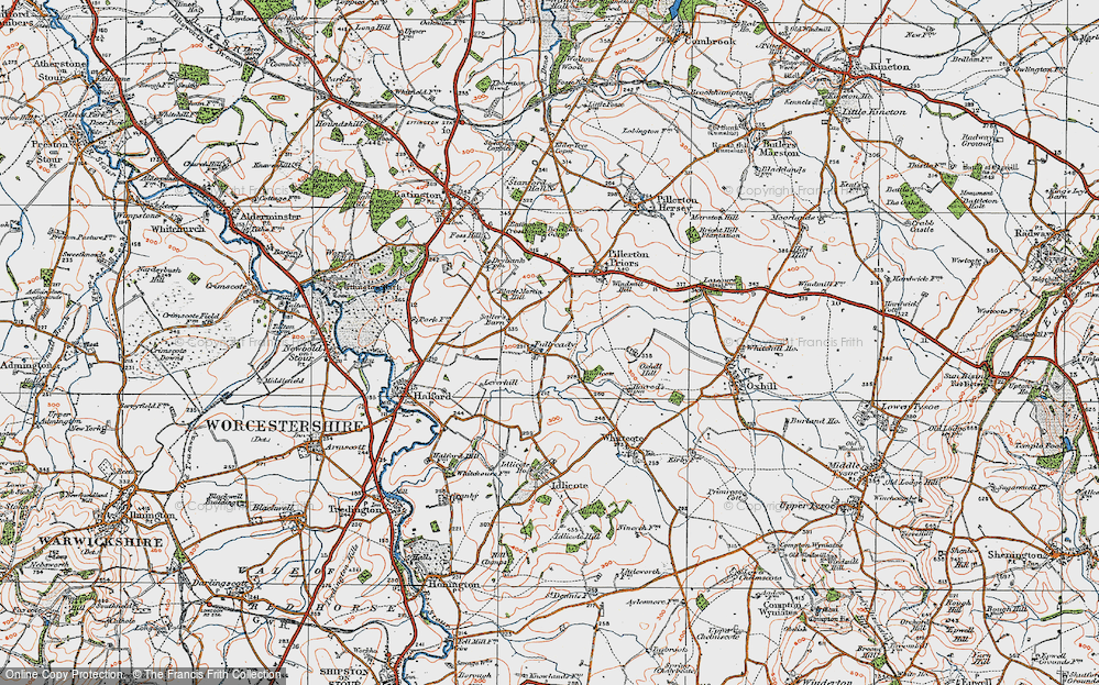 Old Map of Fulready, 1919 in 1919
