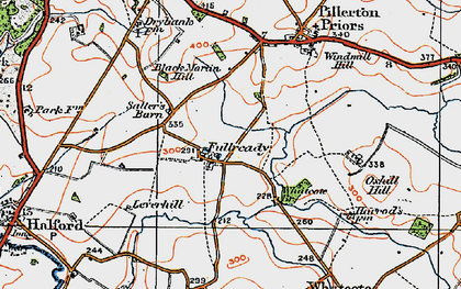 Old map of Fulready in 1919