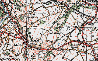 Old map of Fulstone in 1924