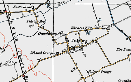 Old map of Fulstow in 1923