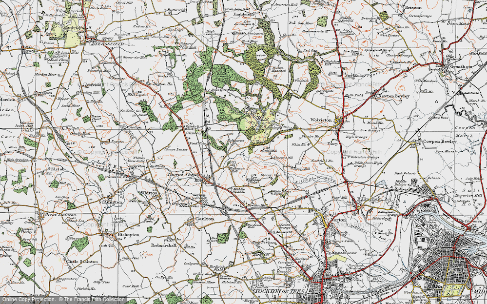 Old Map of Historic Map covering Bottle Hill in 1925