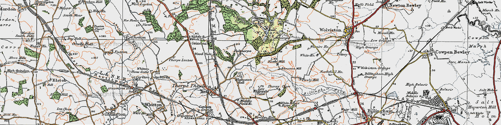 Old map of Fulthorpe in 1925
