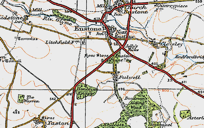 Old map of Fulwell in 1919