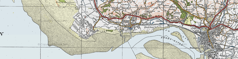 Old map of Furnace in 1923