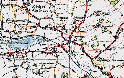 Old map of Furnace End in 1921