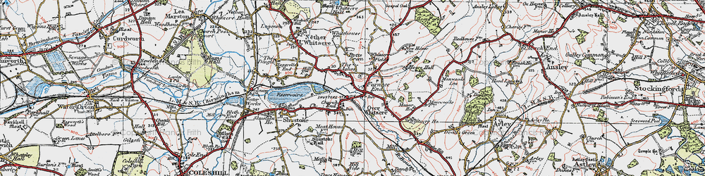 Old map of Furnace End in 1921