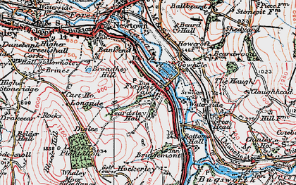 Old map of Furness Vale in 1923