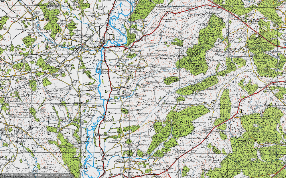 Old Map of Furze Hill, 1919 in 1919