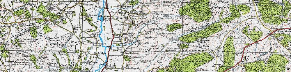Old map of Furze Hill in 1919
