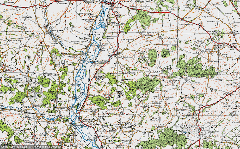 Old Map of Furzedown, 1919 in 1919