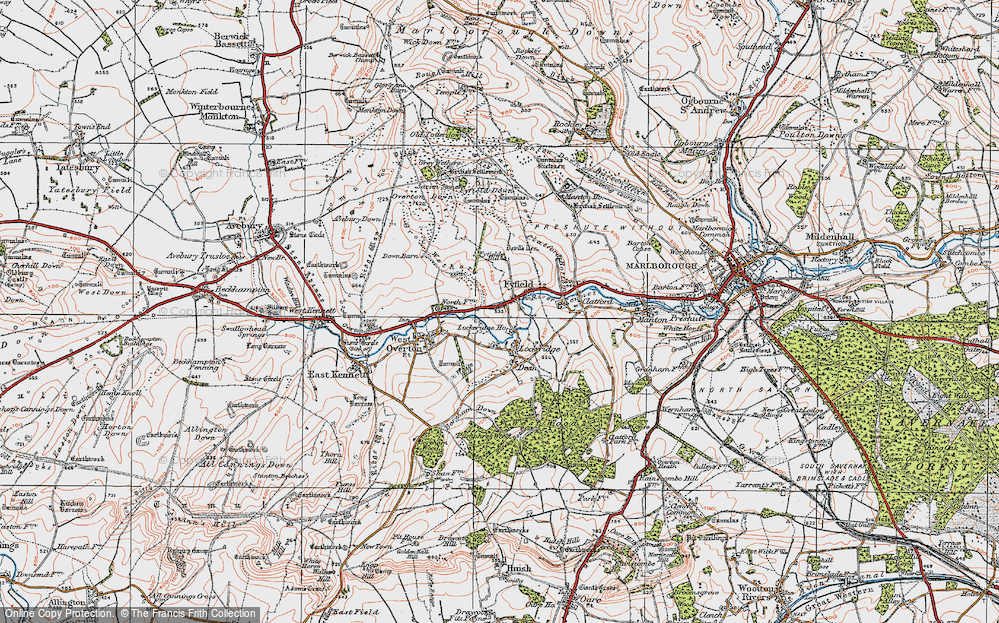 Old Map of Fyfield, 1919 in 1919