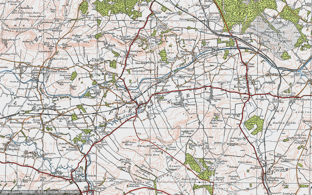 Old Map of Fyfield, 1919 in 1919