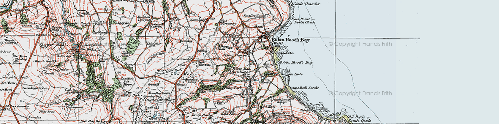Old map of Kale Croft in 1925