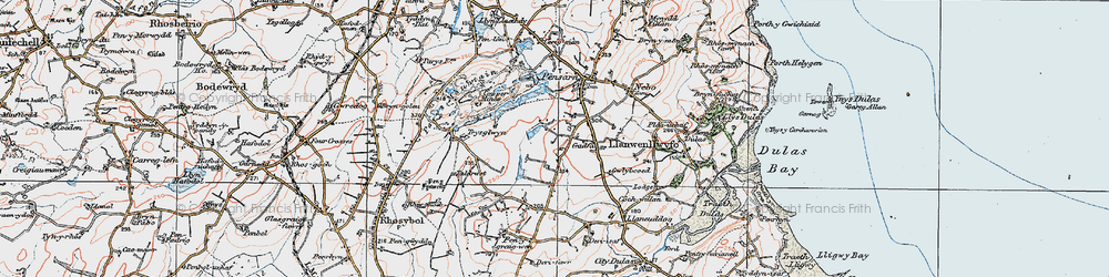 Old map of Gadfa in 1922