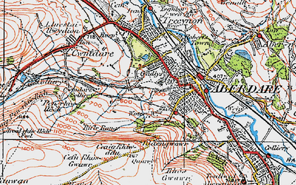 Old map of Gadlys in 1923