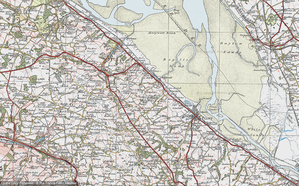 Old Map of Gadlys, 1924 in 1924