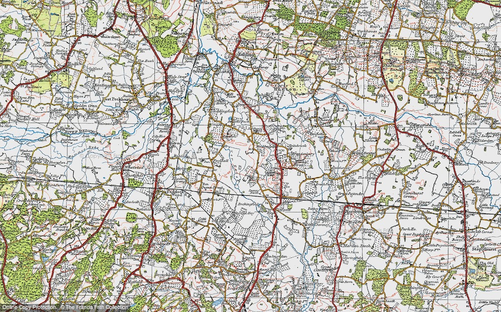 Old Map of Gain Hill, 1920 in 1920