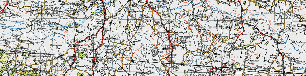 Old map of Gain Hill in 1920