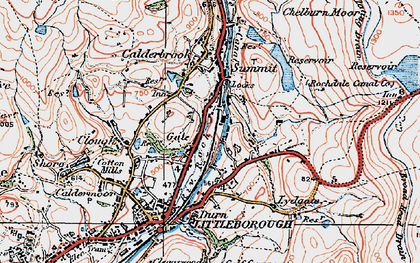 Old map of Aiggin Stone in 1925