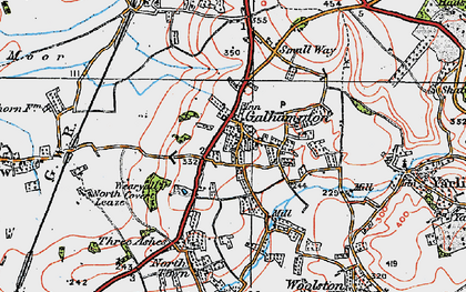 Old map of Galhampton in 1919