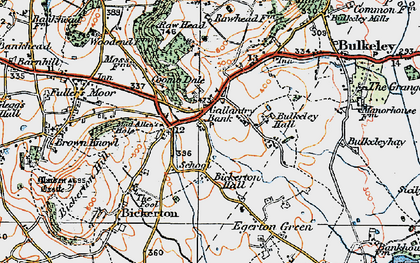 Old map of Gallantry Bank in 1921