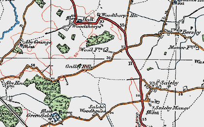 Old map of Galley Hill in 1923