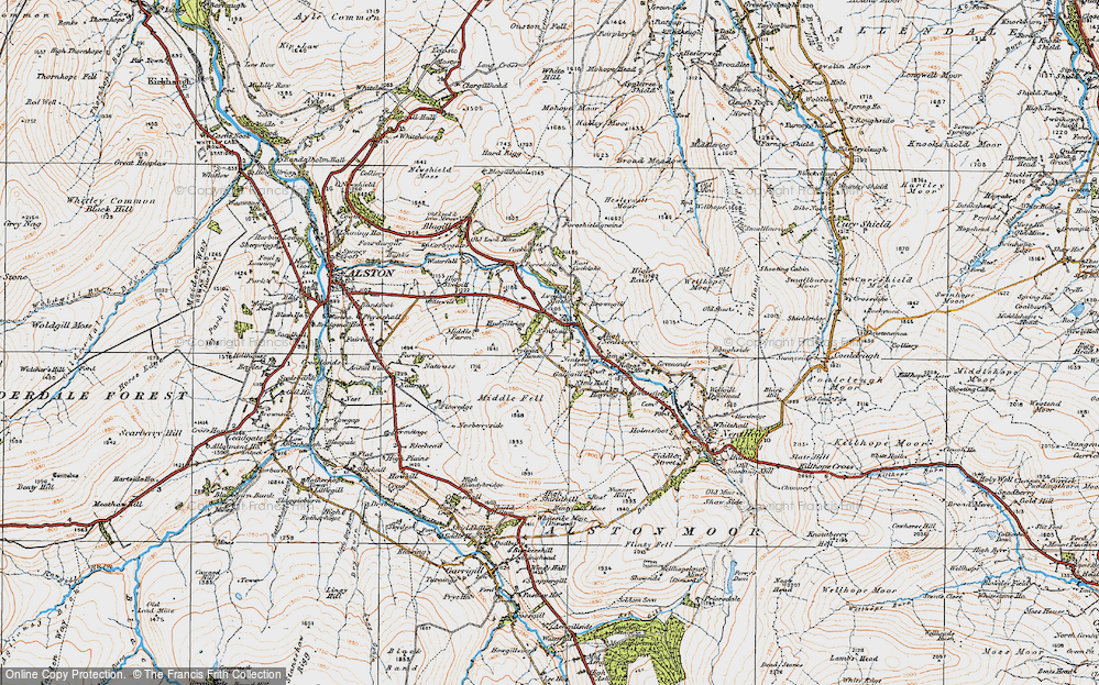 Old Map of Galligill, 1925 in 1925