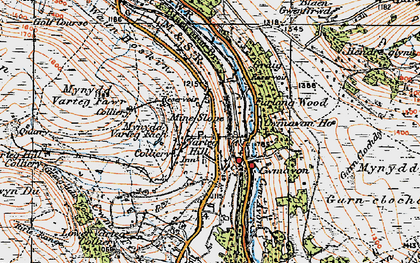 Old map of Gallowsgreen in 1919