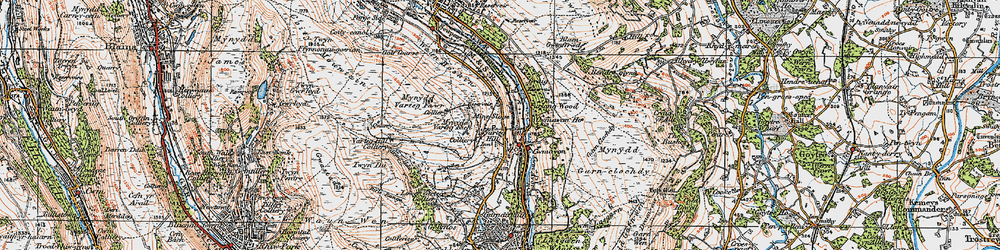 Old map of Blaenmelyn in 1919