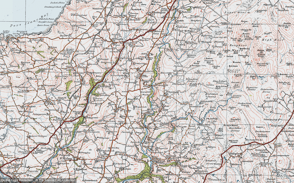 Old Map of Gam, 1919 in 1919