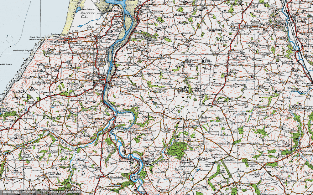 Old Map of Gammaton, 1919 in 1919