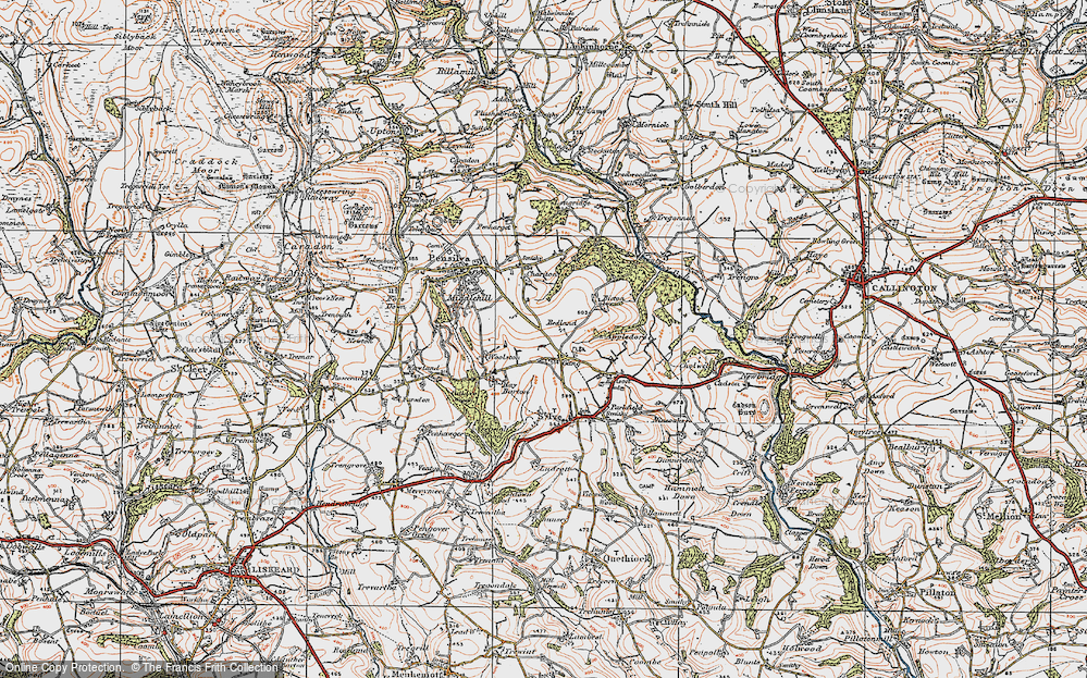 Old Map of Gang, 1919 in 1919