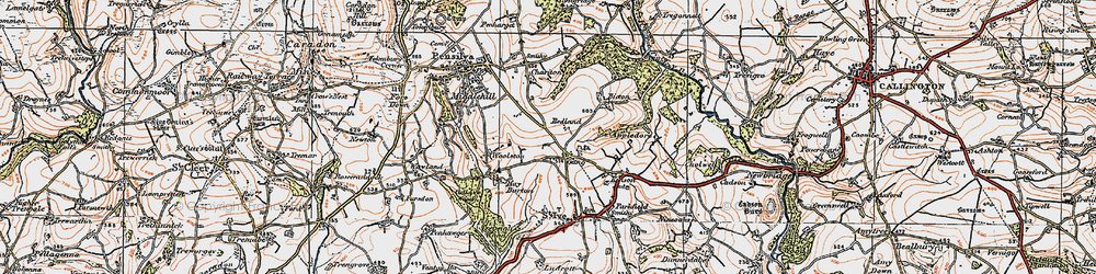 Old map of Gang in 1919