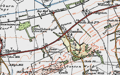 Old map of Binnington in 1925