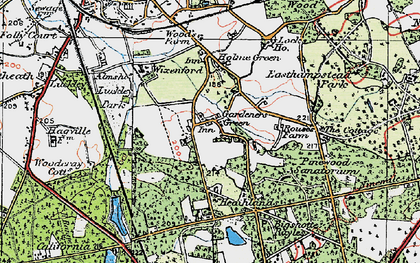 Old map of Gardeners Green in 1919