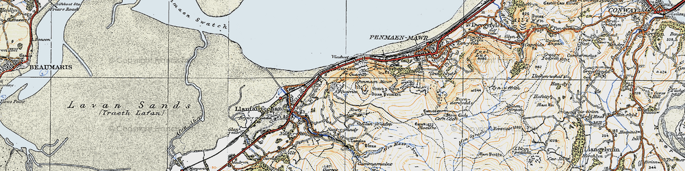 Old map of Garizim in 1922