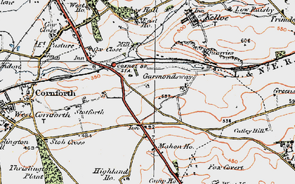 Old map of Garmondsway in 1925