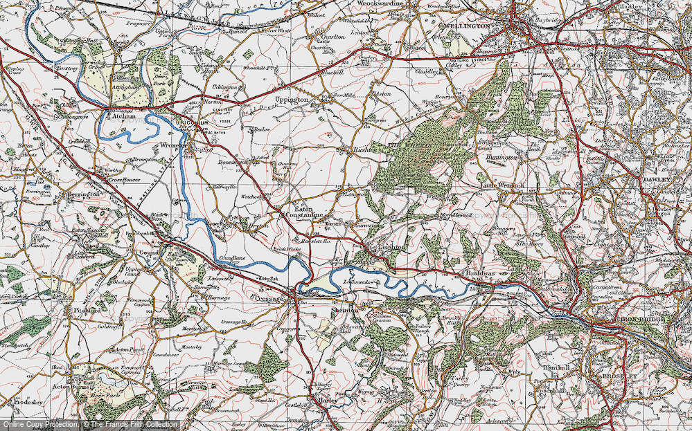 Old Map of Garmston, 1921 in 1921