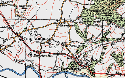 Old map of Garmston in 1921