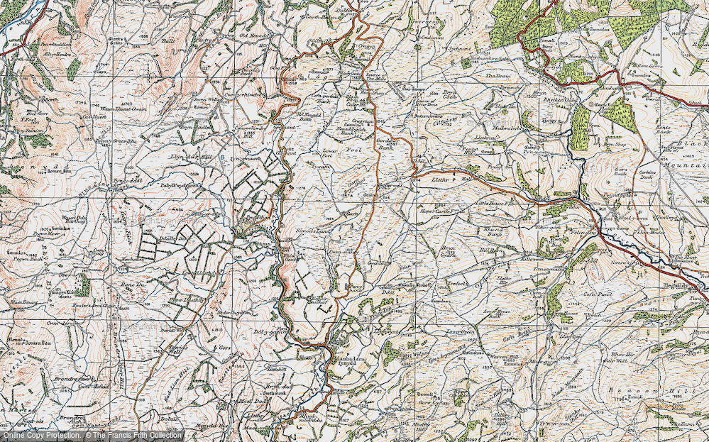 Old Map of Garn, 1920 in 1920