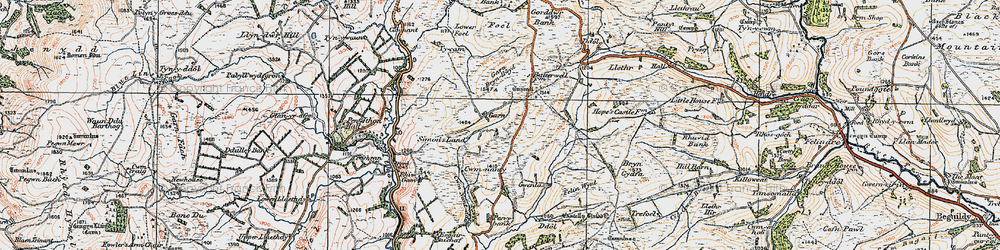 Old map of Garn in 1920