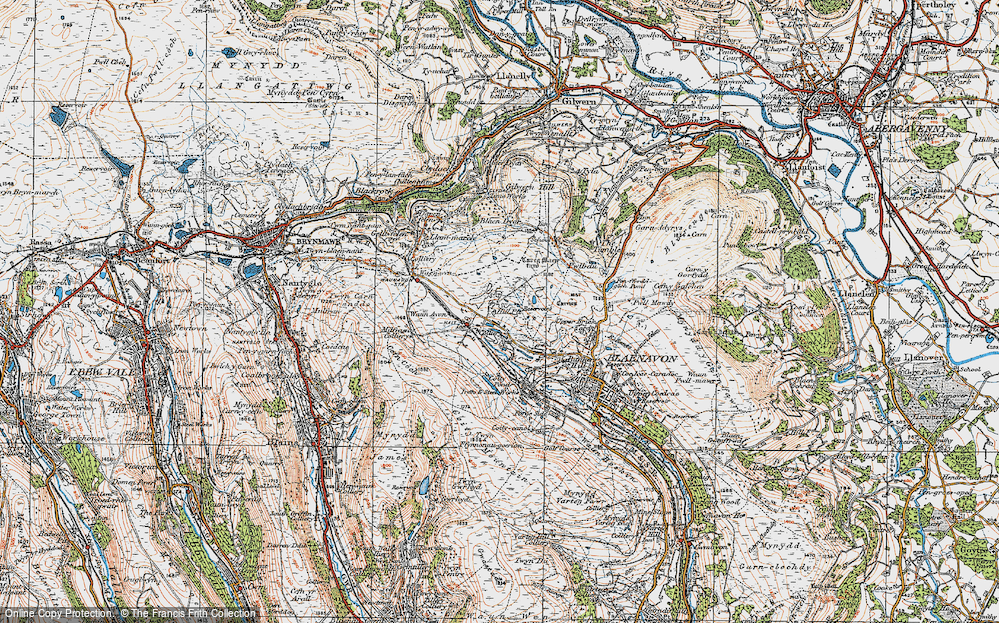 Old Map of Garn-yr-erw, 1919 in 1919