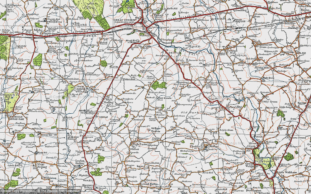 Old Map of Garnetts, 1919 in 1919