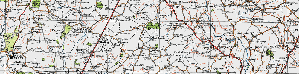 Old map of Garnetts in 1919