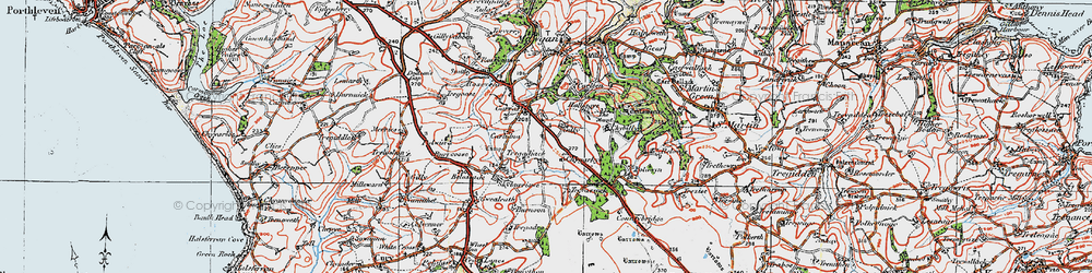 Old map of Garras in 1919